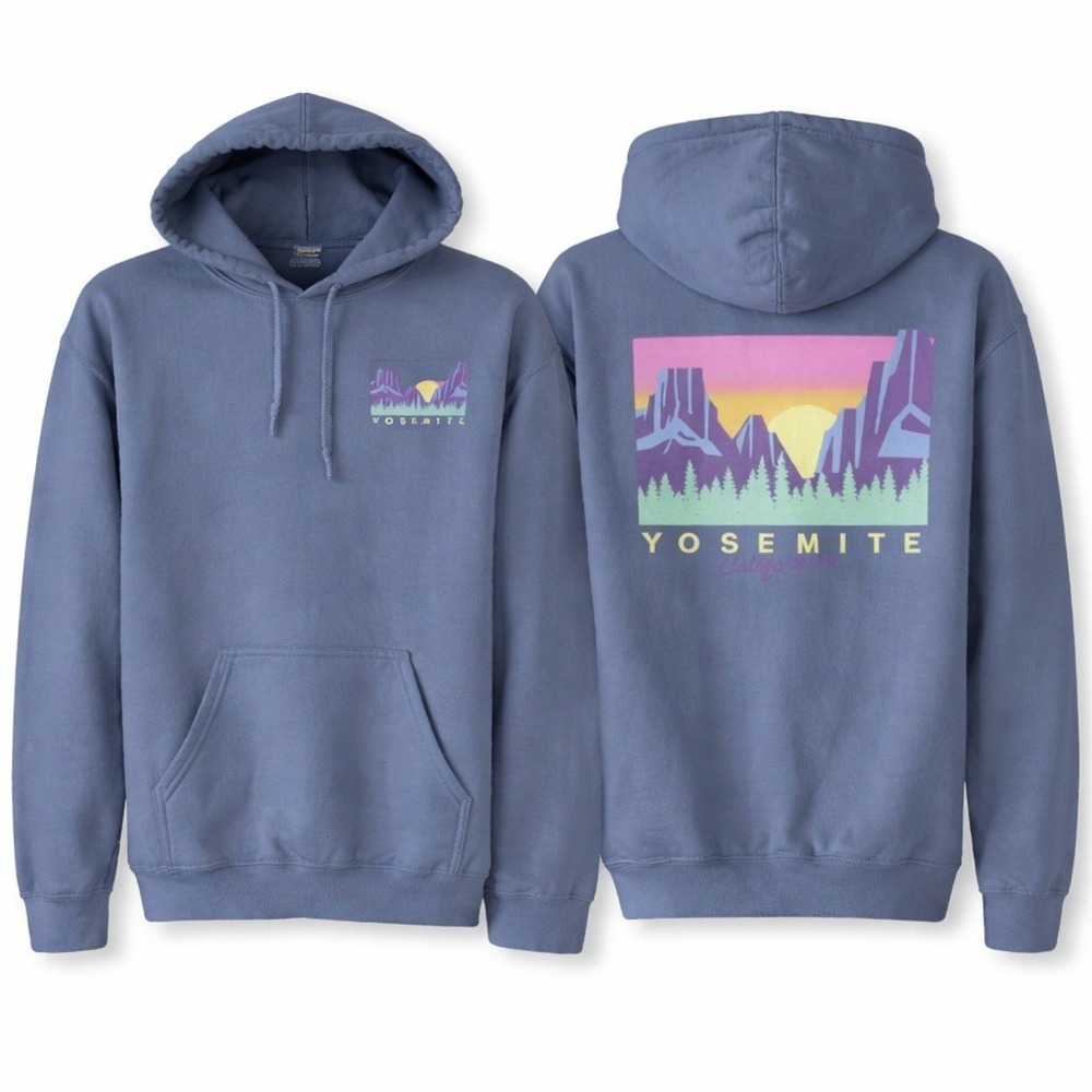 Yosemite National Park Women's S Retro Outdoor Hiker Sweatshirt Hoodie